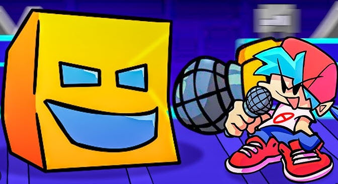 fnf vs geometry dash screenshot