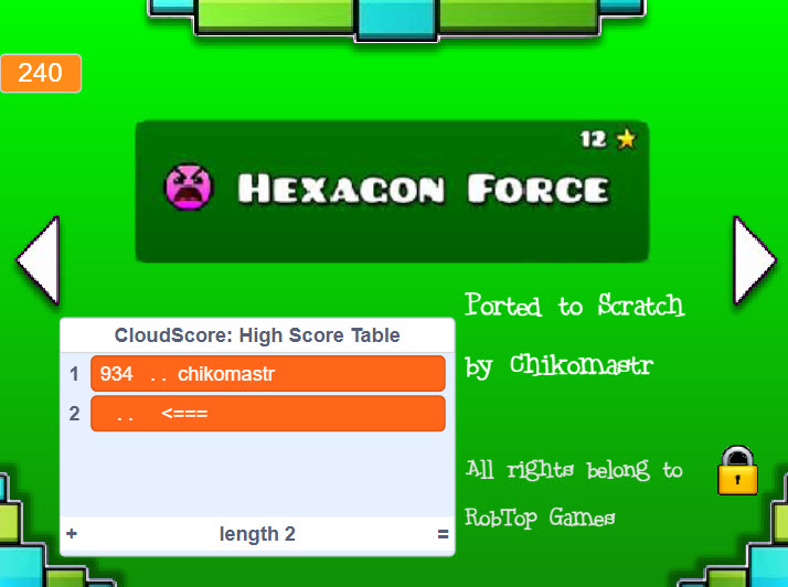 Geometry Dash Levels 16-21 screenshot