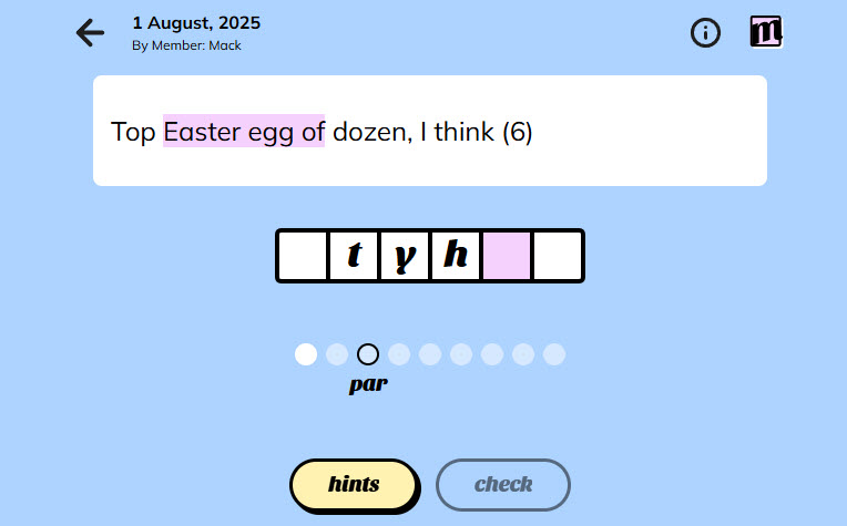 minute cryptic screenshot